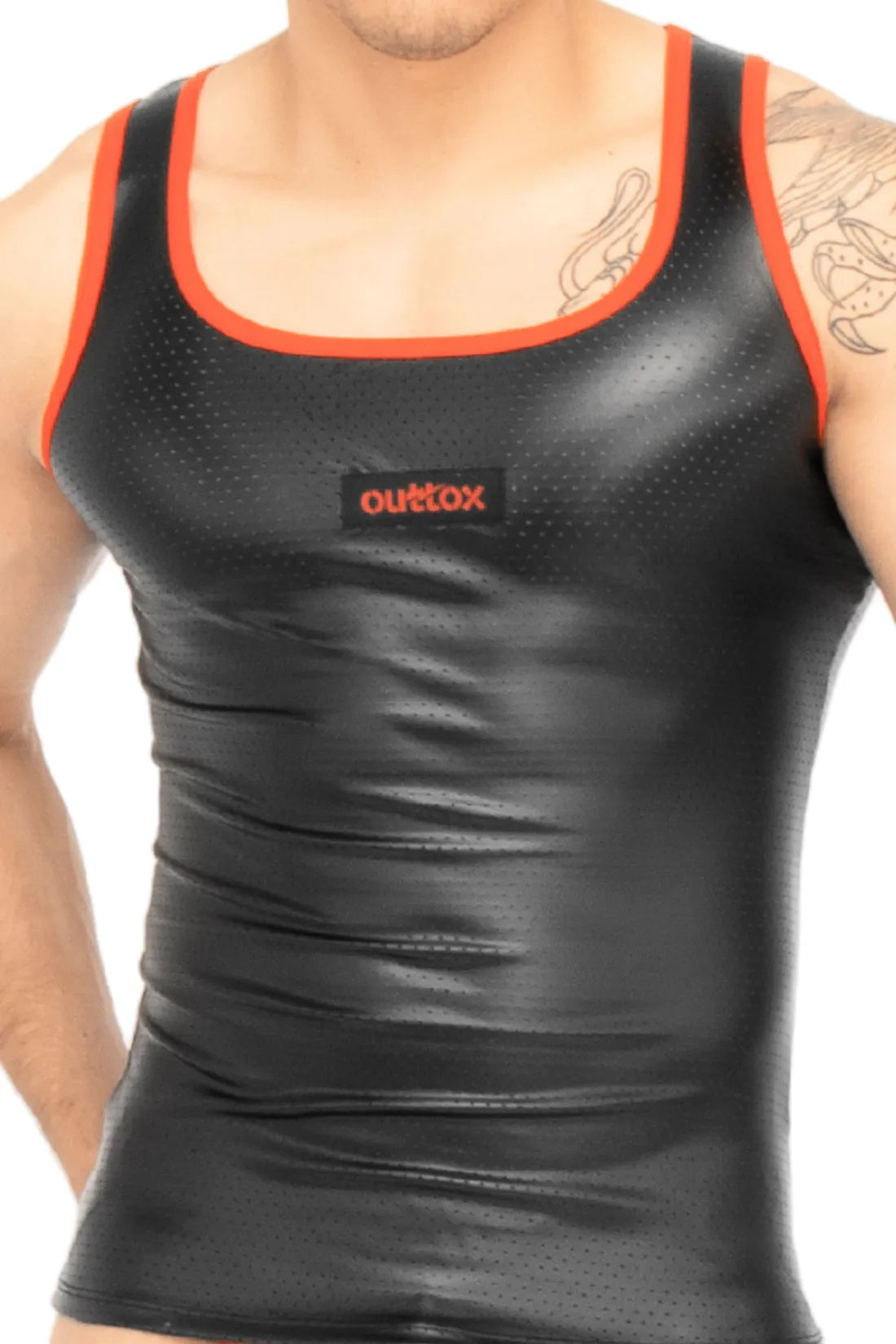 Outtox. Tank top. Black & Red