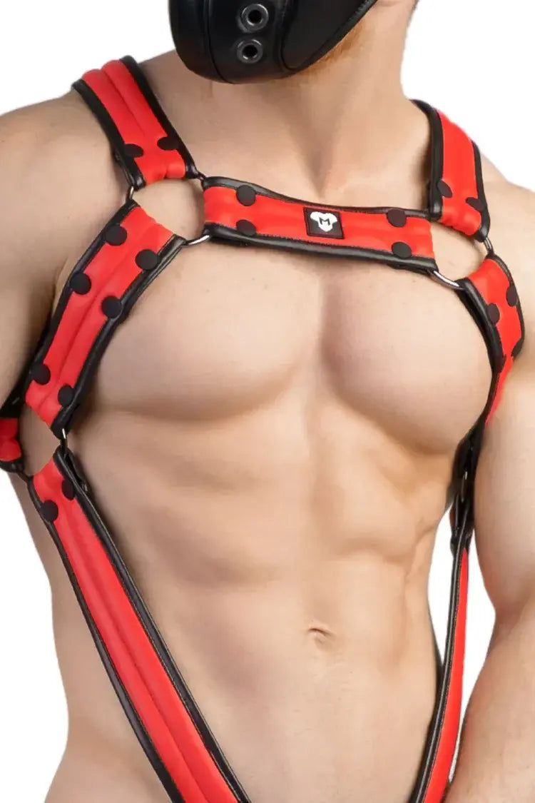 Armored Next. Body Harness. Red & Black