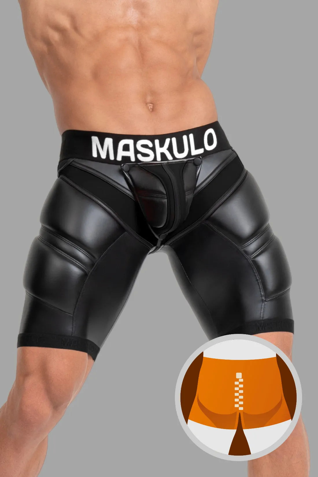 Cycling Shorts 'Big Bulge'. Black