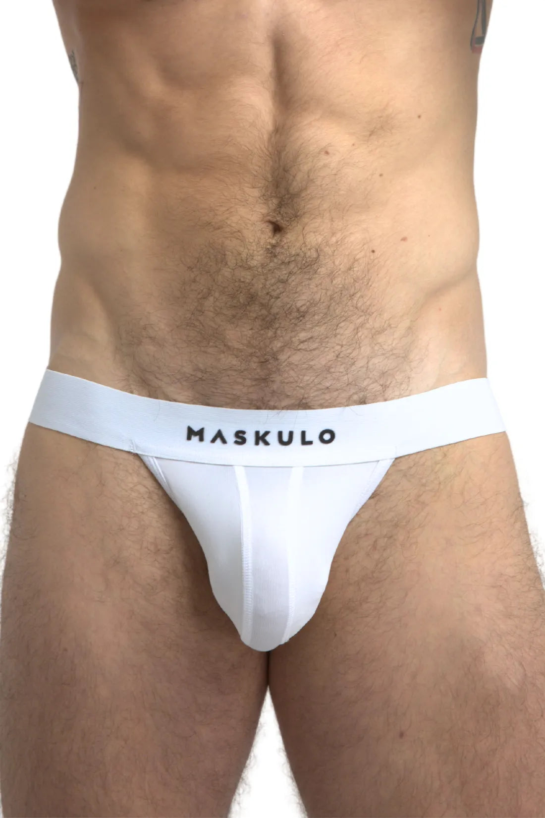 Jock de microfibra. Branco